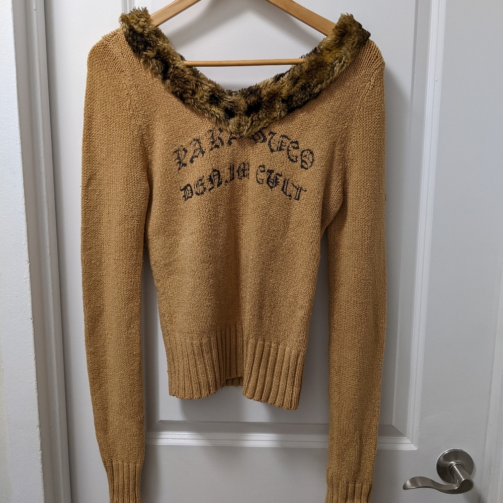 Parasuco Sweater with Faux Fur Trim